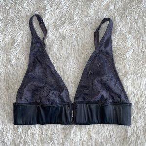 Free People Gray Lace Bralette